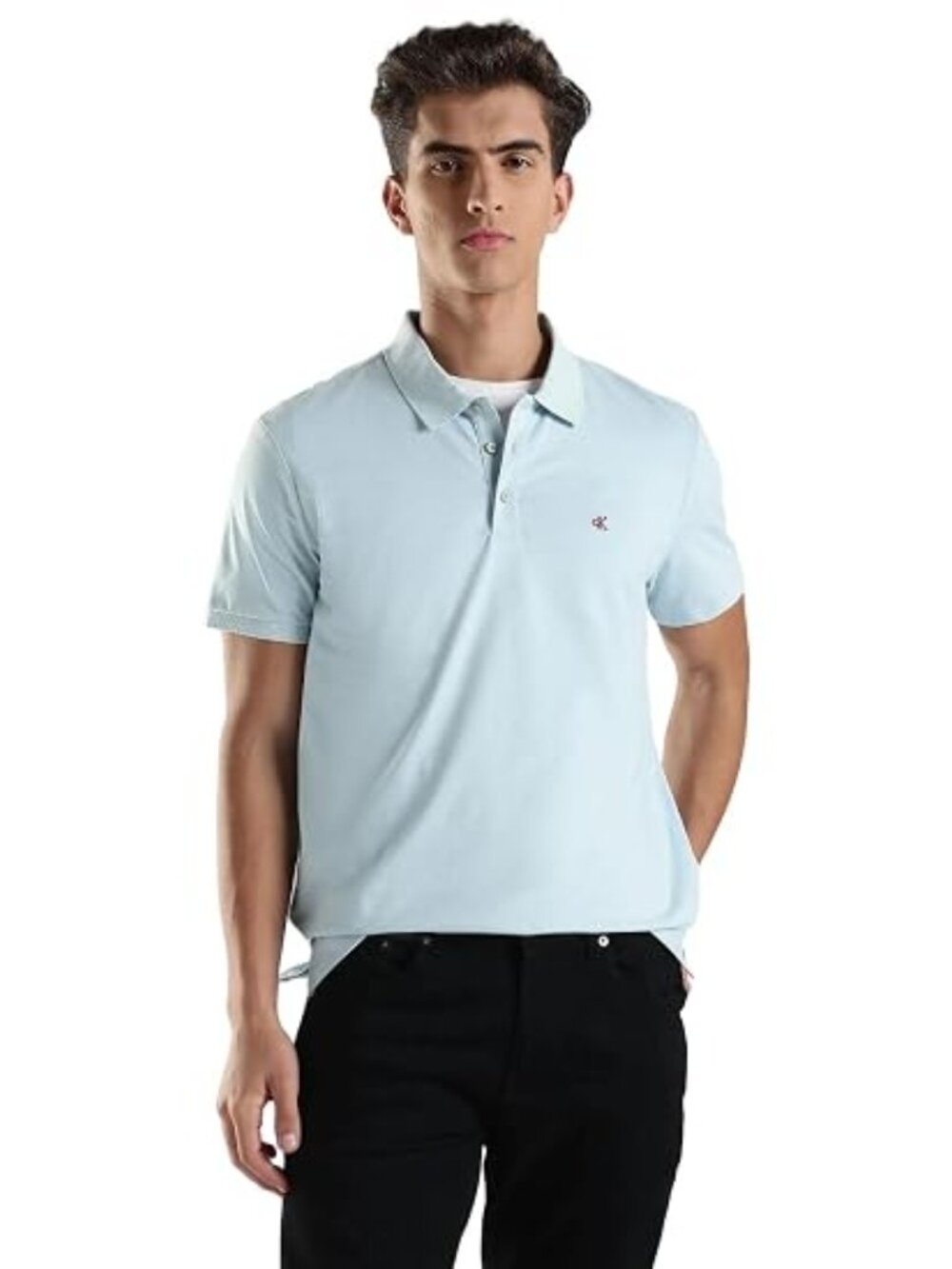 CALVIN KLEIN JEANS Men's Polo Shirt Size XL in Winter Sky